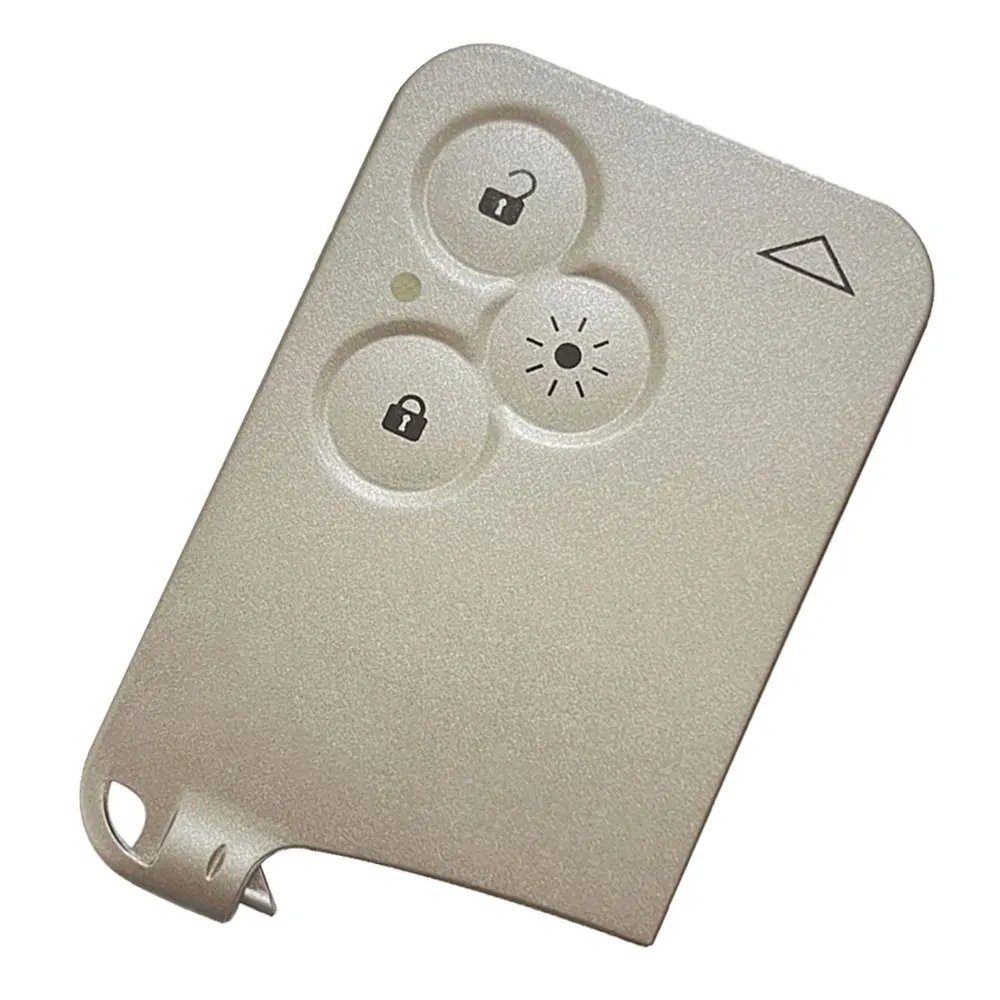 XNRKEY 3 Button Key Shell Lighting Button for Renault Espace Laguna Key Shell Without Blade With/Without Words With/Without Logo