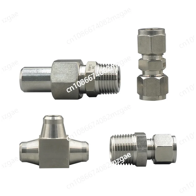 

Stainless steel hydraulic welding type straight through joint high pressure instrument ferrule end point joint tee welding joint