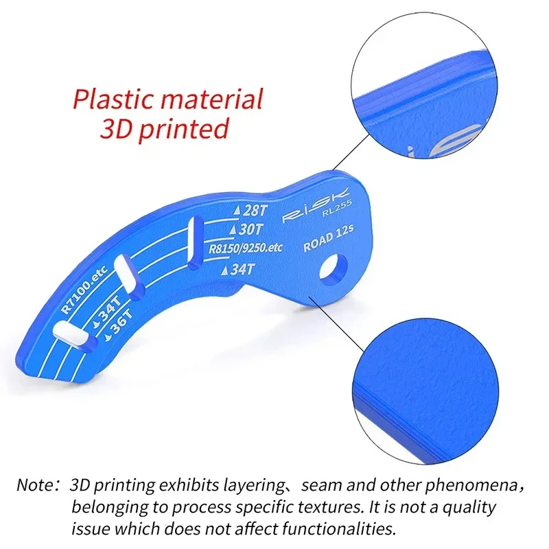 الطريق الدراجة 12T الكهربائية الخلفية Derailleur الضابط تعديل مقياس دليل أداة سلسلة الفجوة أداة ل R7100 R7150 RX820 R8150