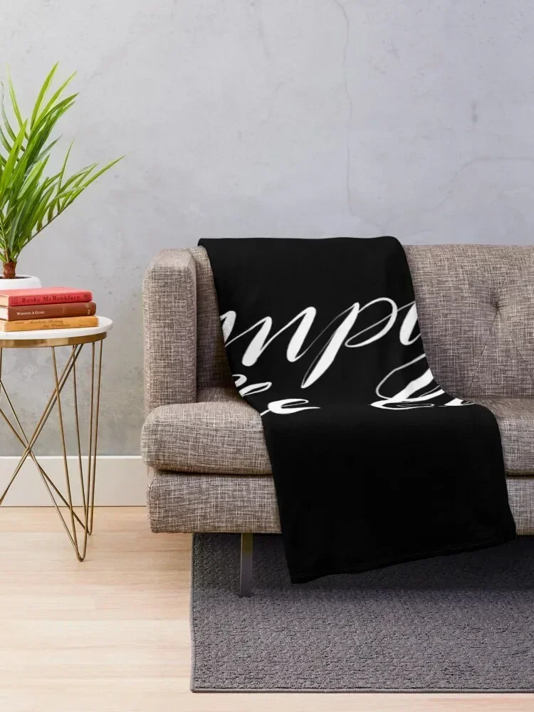 Simply the best calligraphy text saying Throw Blanket Sofas blankets ands Blankets