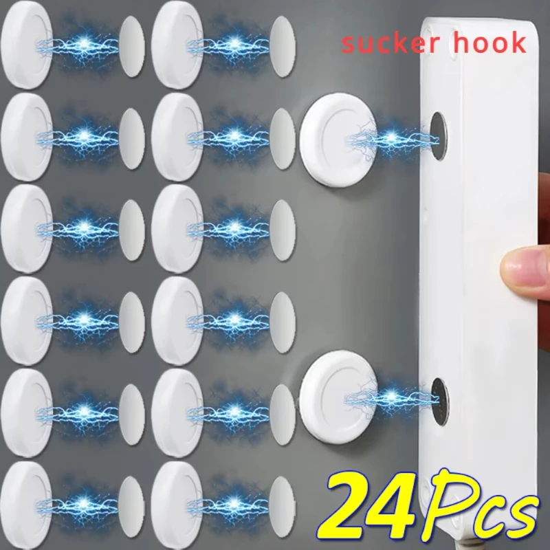 12/24 Stück Magnethaken, Starker Schlüsselhalter, Magnetischer Wandhaken für Garten, Anti-Verlust Fernbedienungshalter, Kühlschrank-Aufbewahrung