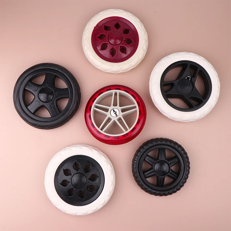 2Pcs Wear-resistant Anti Slip Shopping Cart Tire Wheels Replacement Flexible Wheelchair Caster Travelling Trolley Caster