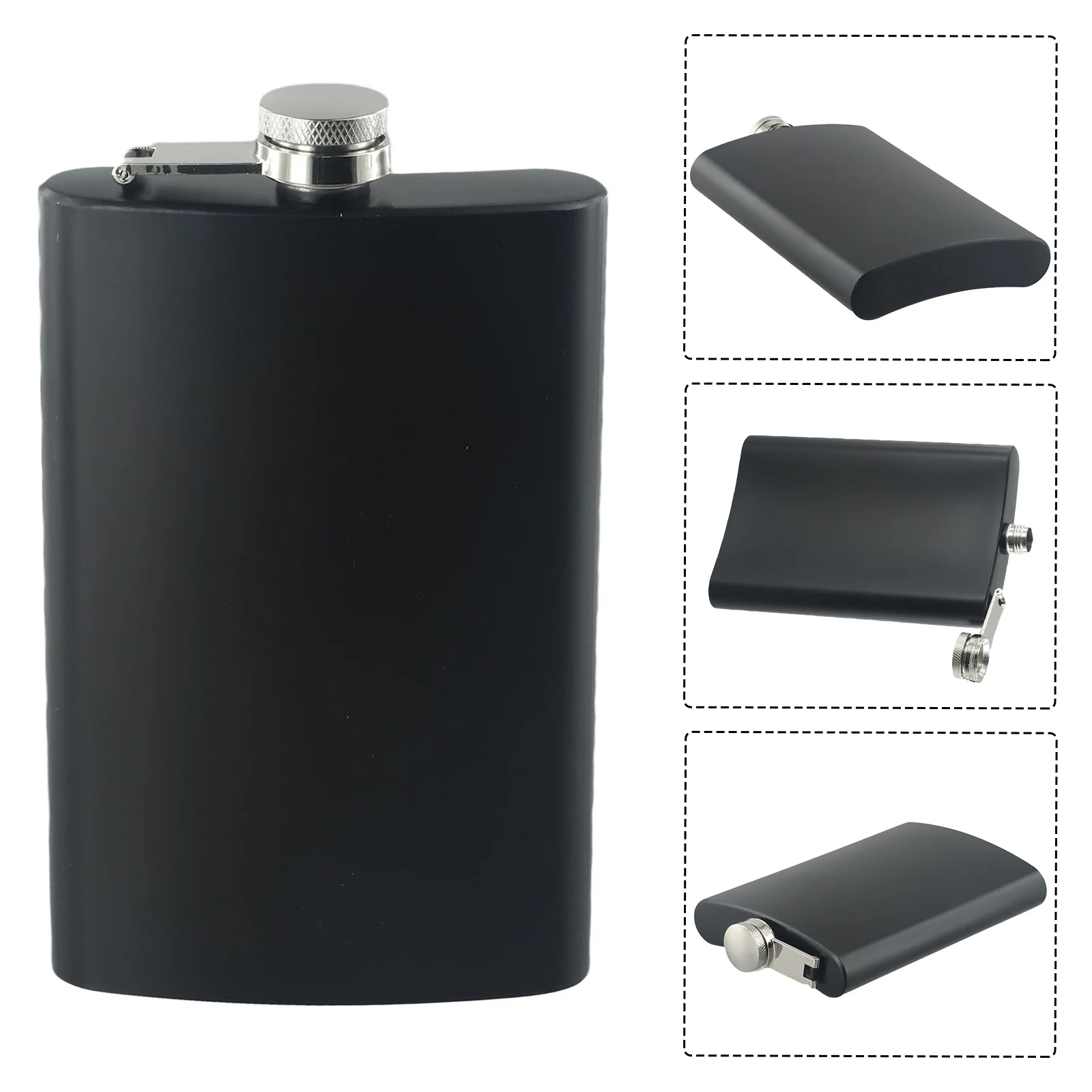 6-12oz Stainless Steel Whiskey Liquor Pocket Wine Bottle Pocket Alcohol Bottle Portable 304 Whisky Flask Metal Wine Pot Tools