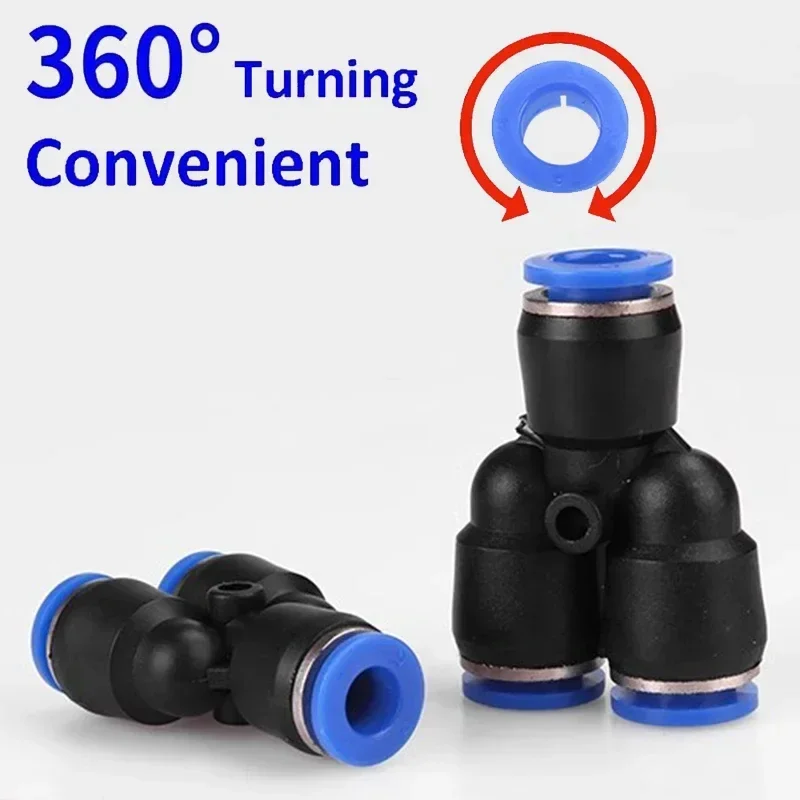 20/100/500 PCS Pneumatic Fitting Connectors Direct Thrust Plastic Hose Quick Couplings,PY PW,Use 4mm 6mm 8mm 10mm 12mm 14mm Hose