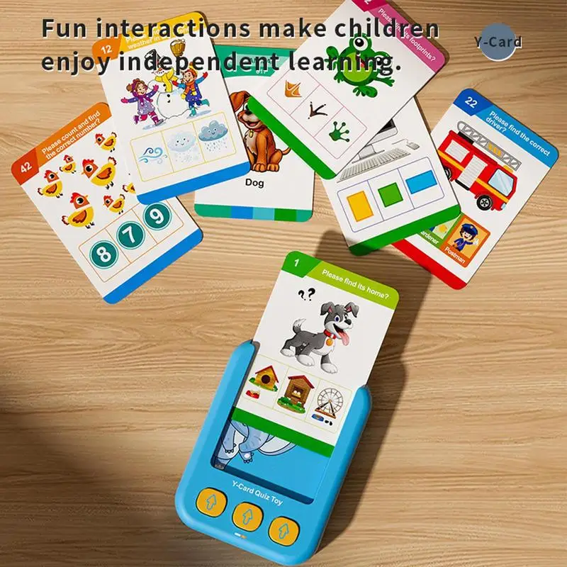 Early Education Flash Card Learning Toy Talking Flashcards for Kid Preschool English Electronic Audio Book Machine Toddlers Gift