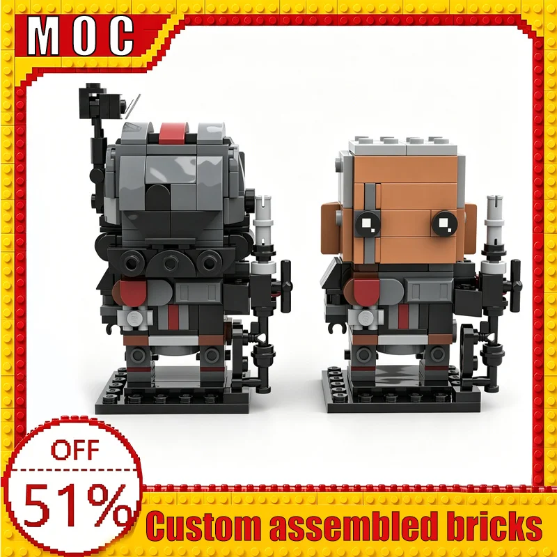 

NEW 434PCS War Series Character Brick Hero Custom Building Blocks MOC Model Diy Educational Assembly Toy Display Christmas Gift