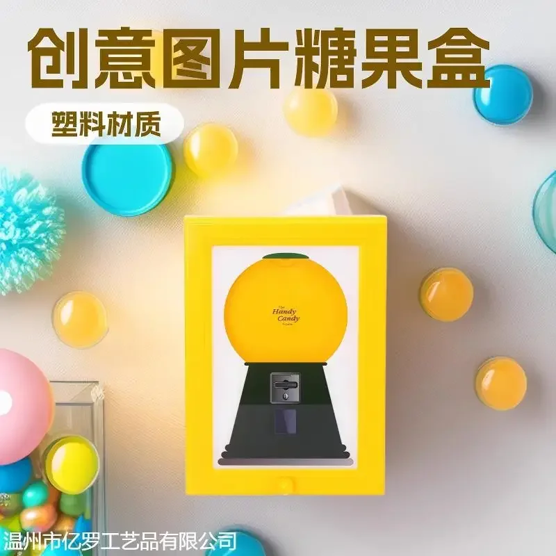 Christmas Rectangular Birthday Gift Photo Living Frame Room Home Decoration Dispenser Candy Photo Frame Holder Halloween