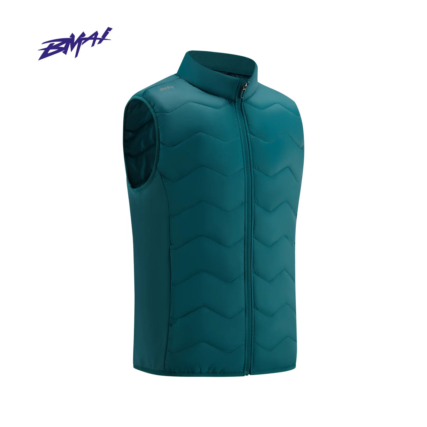 Chaleco Deportivo BMAI para Maratón de Invierno, Ropa Deportiva de Algodón Cálido para Hombre, Chaqueta de Gimnasio Cortavientos con Cuello Alto para Hombre