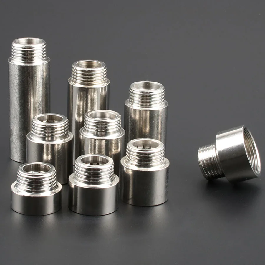 

1/2" Stainless Steel Female And Male Thread Angle Valve Hexagon Extension Joint Water Pipe Fittings