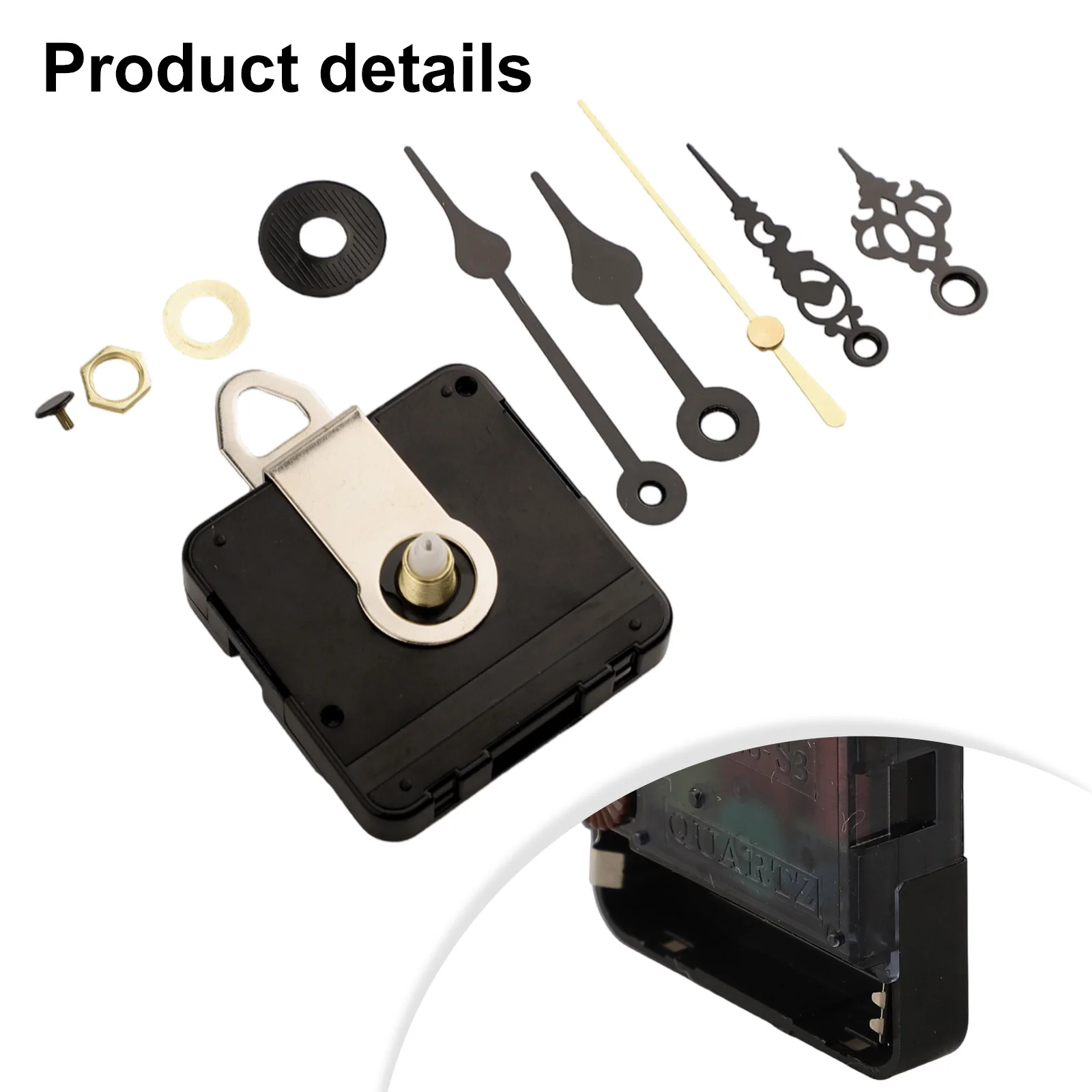 Customizable Wall Clock Parts Time Display Wall Clock Parts Metal Pointer Sets Customizable Clock Hands Easy Installation Kit