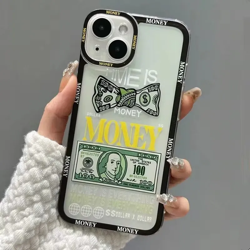 

Label Sticker Dollar Phone Case for Xiaomi Mi 13T 12T 11T 13 12 11 Lite 5G NE POCO X6 X5 X4 GT X3 NFC F3 F5 F6 M6 Pro 4G Cover