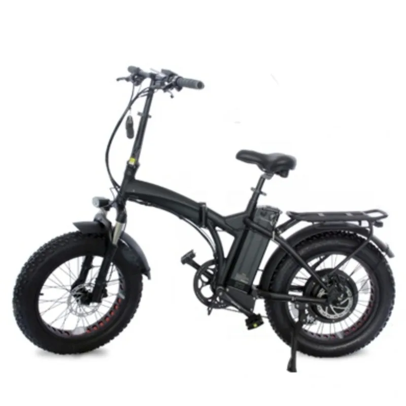 

Usa Warehouse Electric Bicycle Ebike Foldable Two Seats Bicycle Motorized Electric Fold Up E Bikes Carbon Fat Tire Ebike