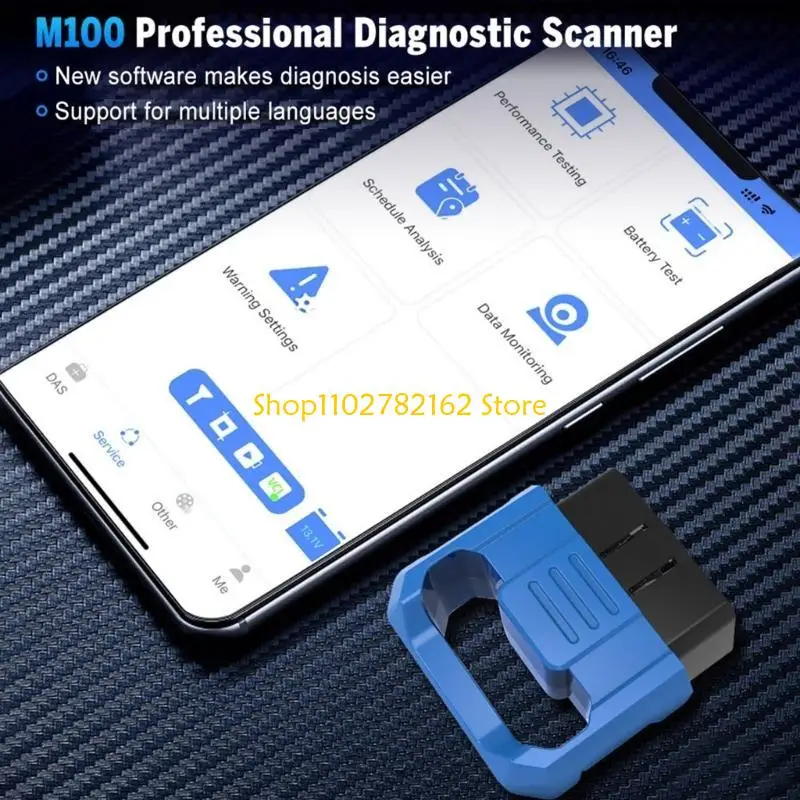 547B Bluetooth-compatible OBD2 Car Diagnostic Tool Code-Reader VIN MIL