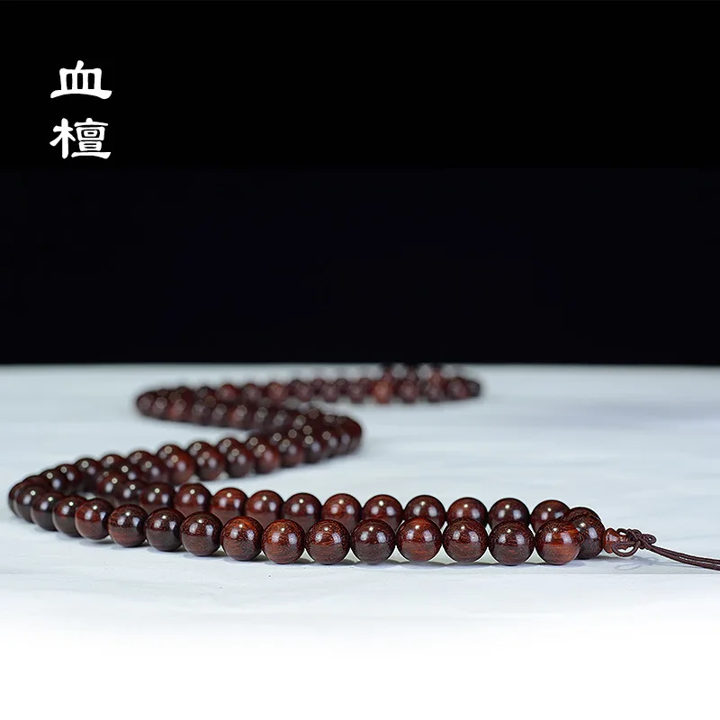 Zambia lobular rosewood bracelet 108 beads Venus old material blood sandalwood rosewood beads High end cultural toys bracelet