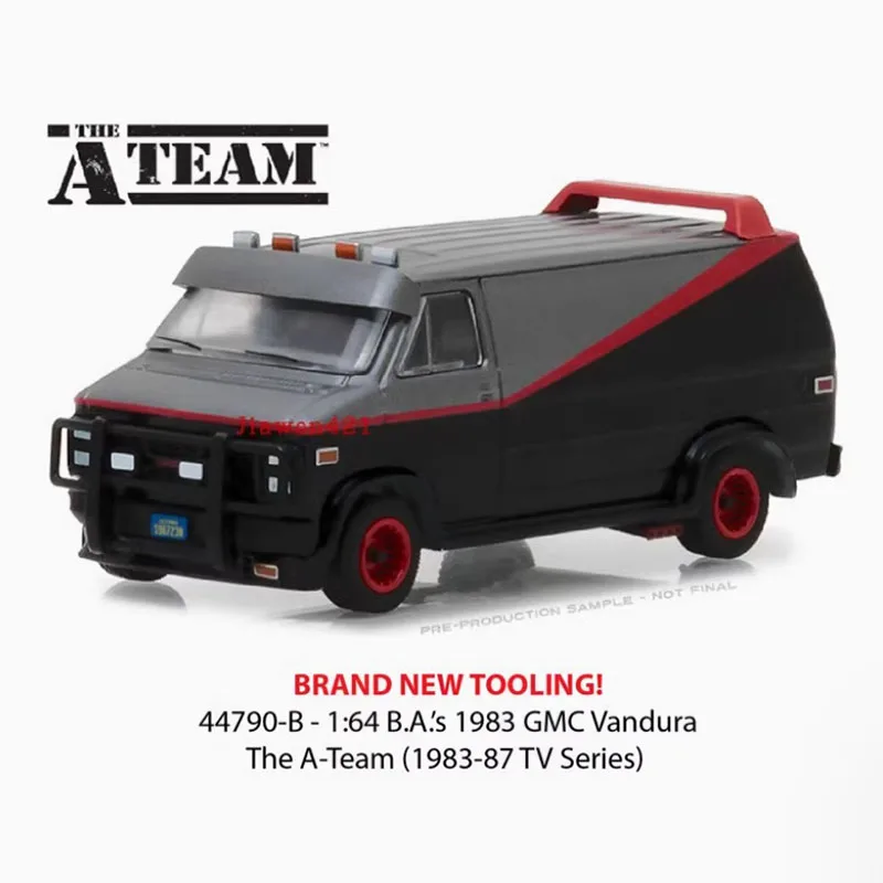 

Greenlight Diecast 1:64 Scale 1983 GMC Vandura's Alloy Simulation Metal Car Model Static Collection Decorated Holiday Gift Toy