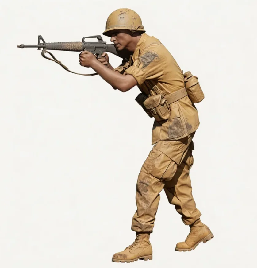 

Наборы моделей солдат из смолы в масштабе 1/35, бесцветные, для самостоятельной сборки A-1779