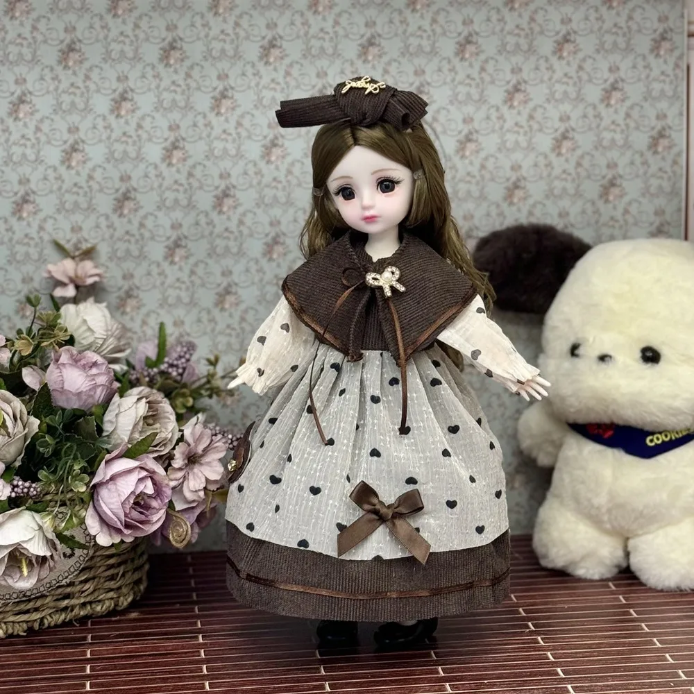 

Кукла-одевалка с одеждой, 30 см, кукла BJD, 3D глаза, платье со съемными суставами, кукла 30 см, милые 1/6 куклы Bjd, подарки для девочек
