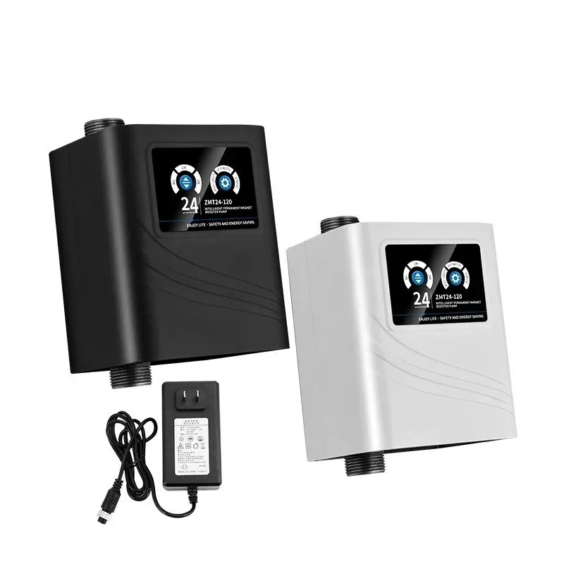 Adjustable24V Variable Speed Booster Pump, Smart Permanent Magnet Water Pressure Pump for Home, Toilet, Water Heater & Tap Water