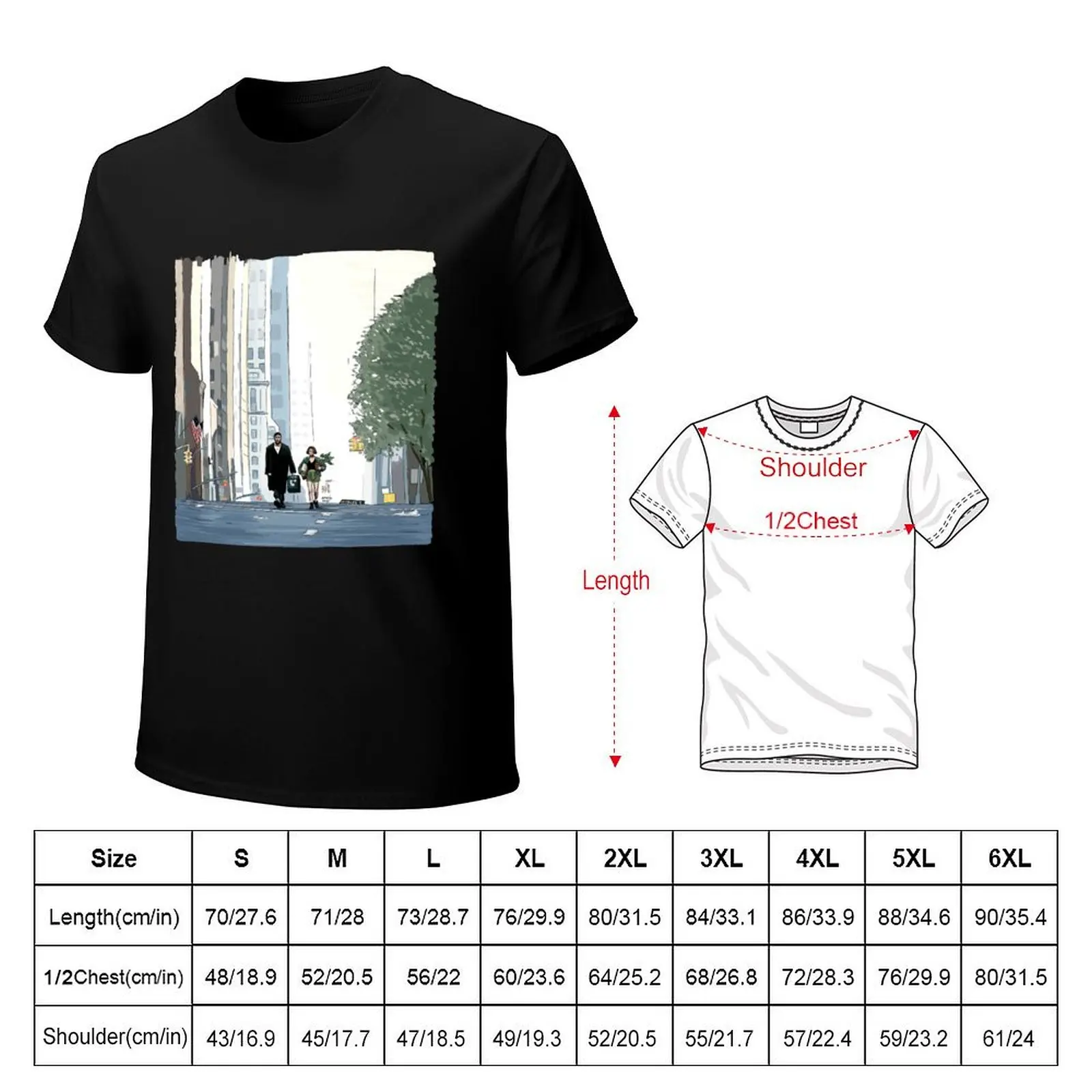 Leon the Professional Illustration T-Shirt Big Size Daily Wear T-Shirt
