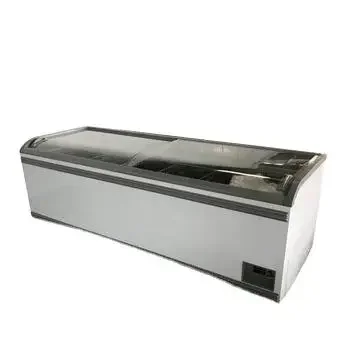 Commercial Refrigerators Horizontal Showcase Island Freezer For Shop