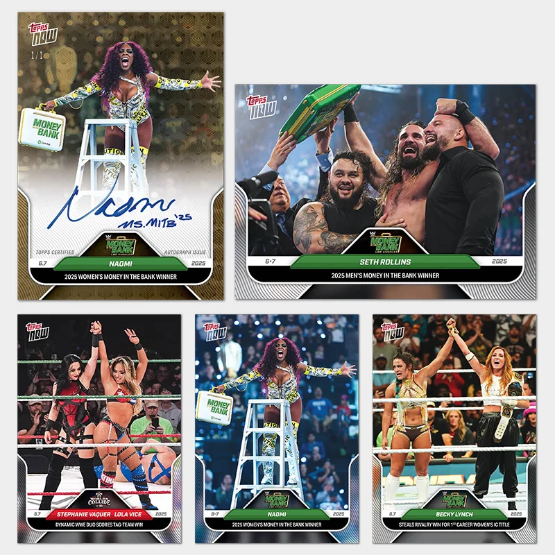 

2025 WWE Topps Now Stephanie Vaquer Lola Vice Naomi Becky Lynch Logan Paul Diy Homemade Trading Cards Birthday Gift Collection