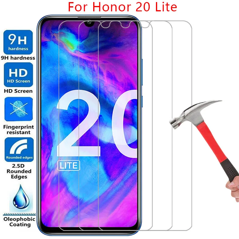 screen protector for huawei honor 20 lite protective tempered glass on honor20 20lite light honor20lite phone film glas 9h honer