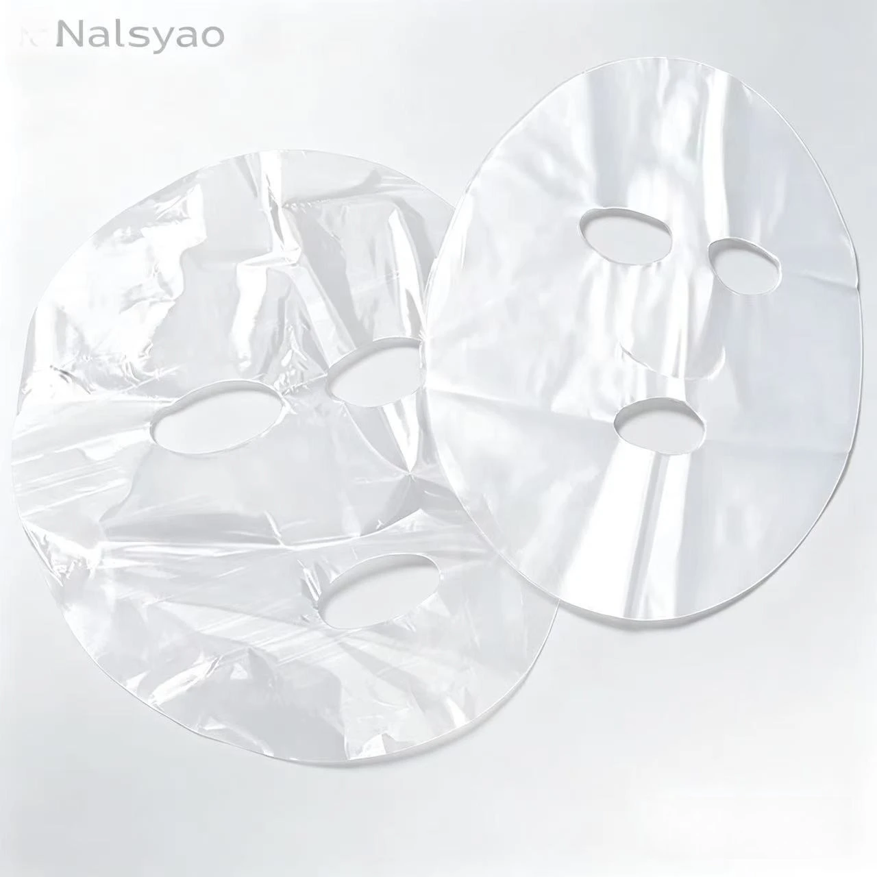 100-500pcs Disposable Plastic Film Full Face Cleaner Mask Neck Stickers Wrap Facial Beauty Makeup Tools Paper Transparent Masks