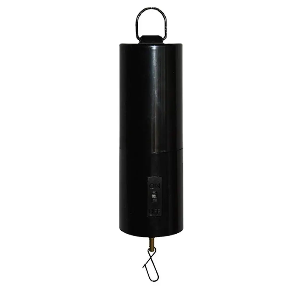 Outdoors Black Battery Powered Wind Spinner Hanging Garden Rotating Motor Durable Rotating Wind Chimes