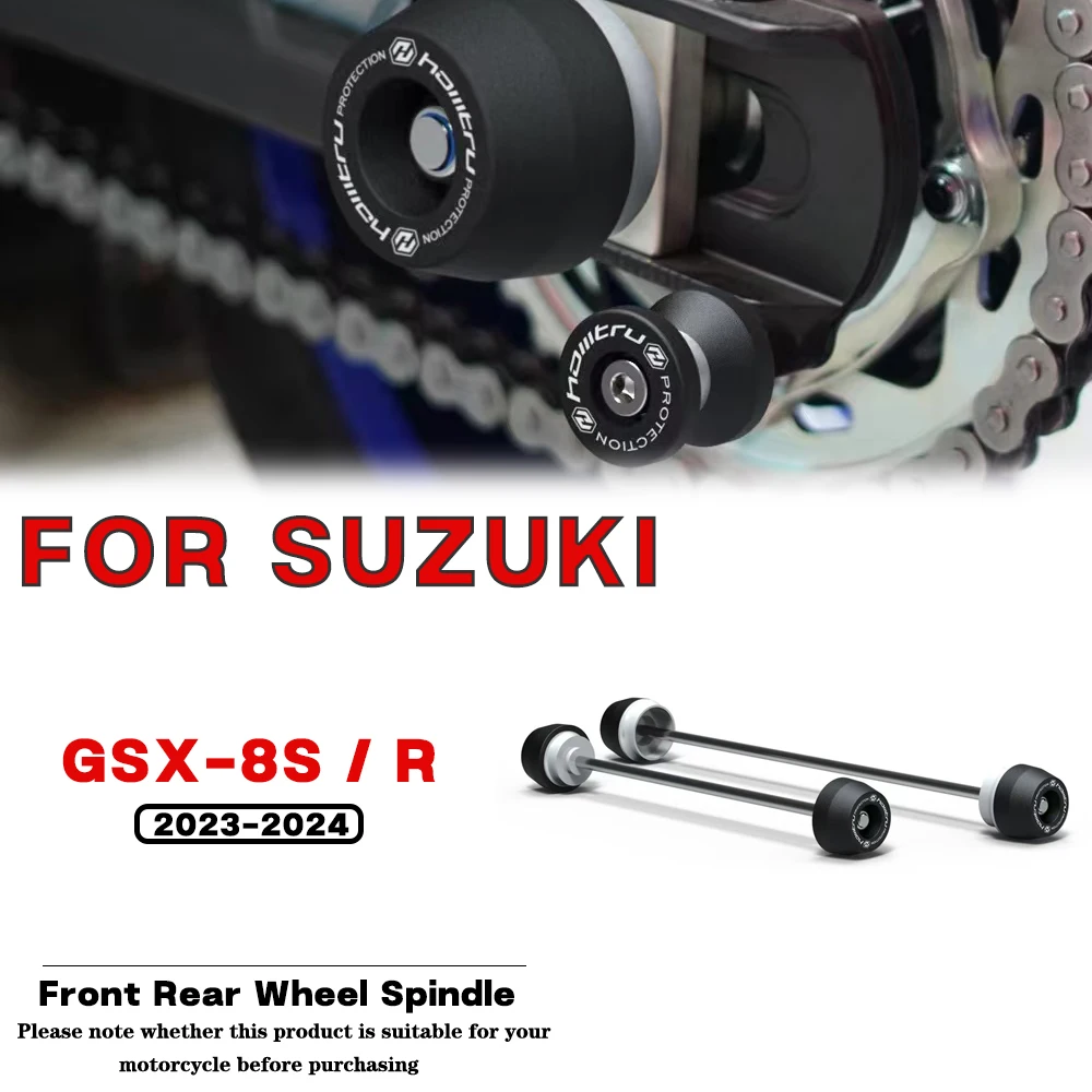 

For SUZUKI GSX-8S 2023-2024 GSX-8R 2024 Motorcycle Accessories Front Rear Wheel Spindle Crash Protector