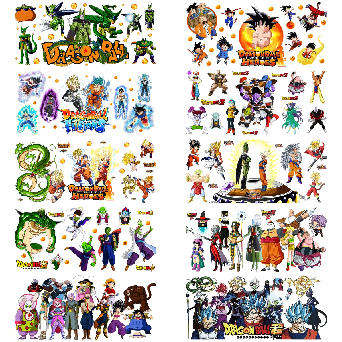 

10 sheets japan anime easy peel waterproof DIY sticker 3D transfer uvdtf crystal sticker 16 oz uvdtf cup wraps sticker