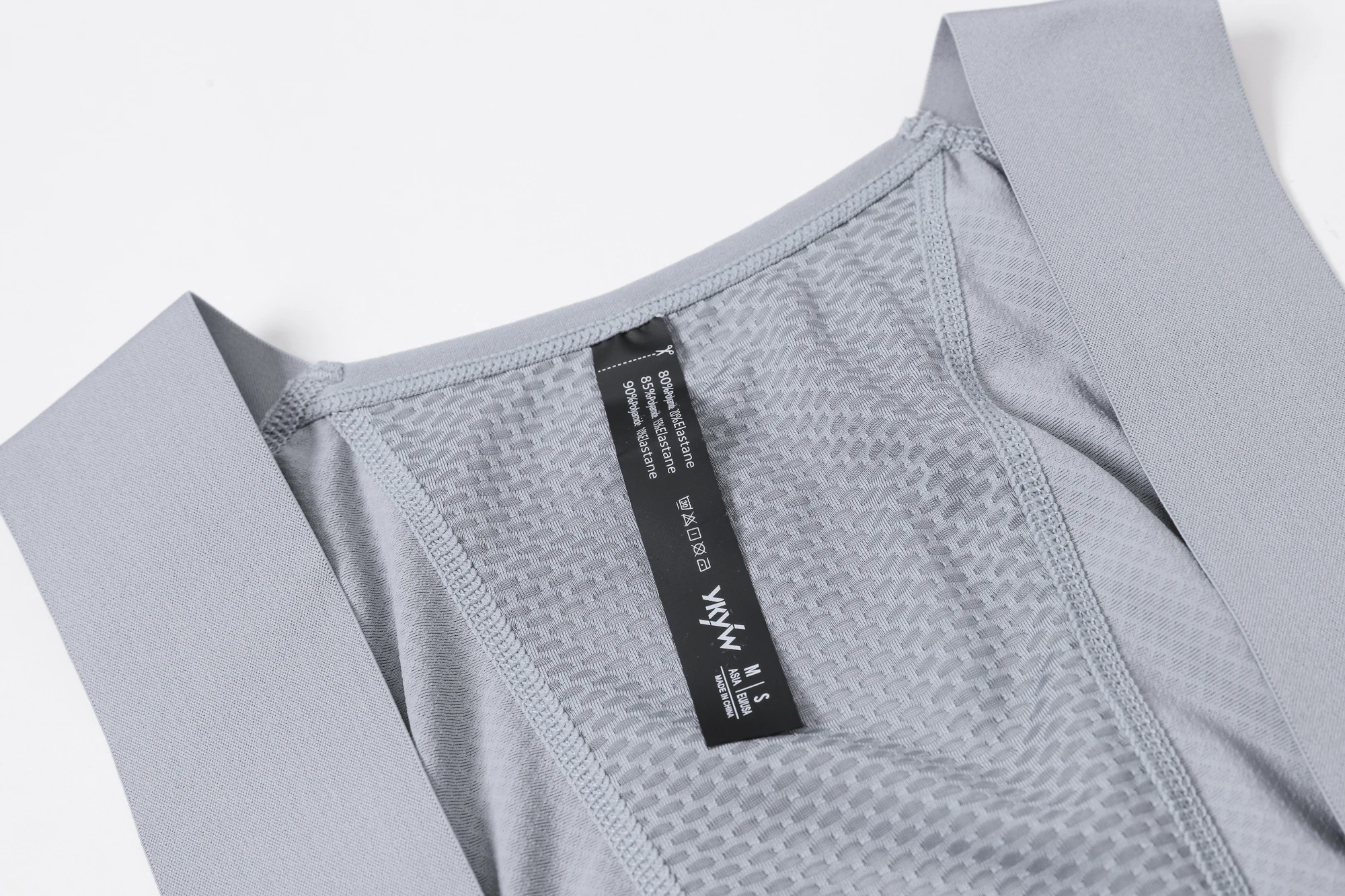 YKYW Herren Pro Team Trägerhose Sommer Outdoor Atmungsaktive Fahrrad-Sportbekleidung Tights Blau Grau Trägerhose 6 Stunden – Detail 27