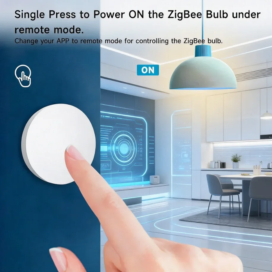 Tuya Zigbee Smart-Szenenschalter, Druckknopf-Fernbedienung, Drahtlose Automatisierung, Mehrfach-Szenen-Auslöser, Unterstützt Alexa und Google Voice – Detail 7