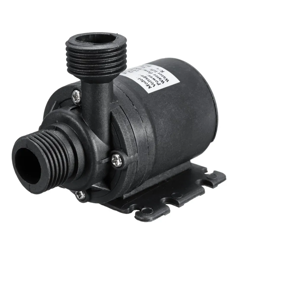 

12 В 800 л/ч портативный мини-бесщеточный двигатель ультра-тихий погружной водяной насос для системы охлаждения фонтаны нагреватель