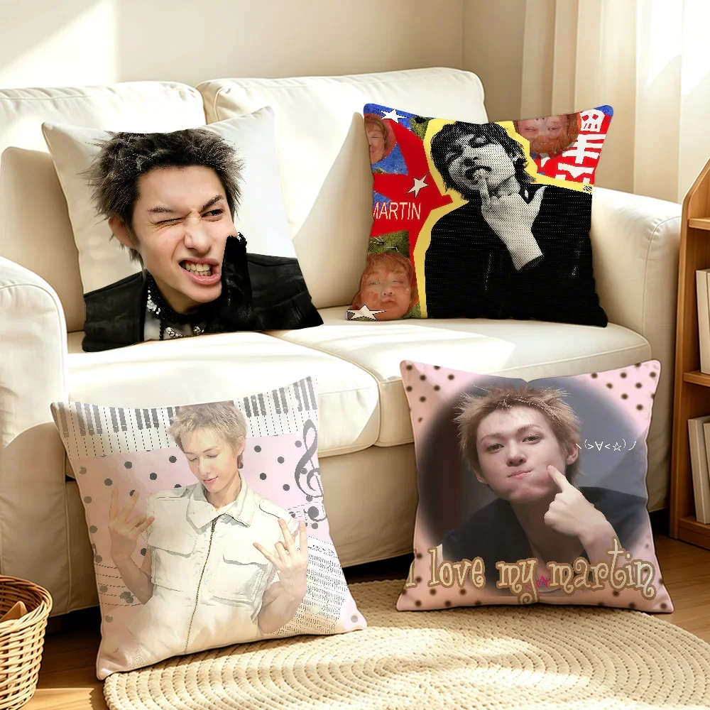 C-COER-S Martin Cool cushion cover Soft Smooth Hidden Zipper Washable Decorative Couch Office Housewarming Gift