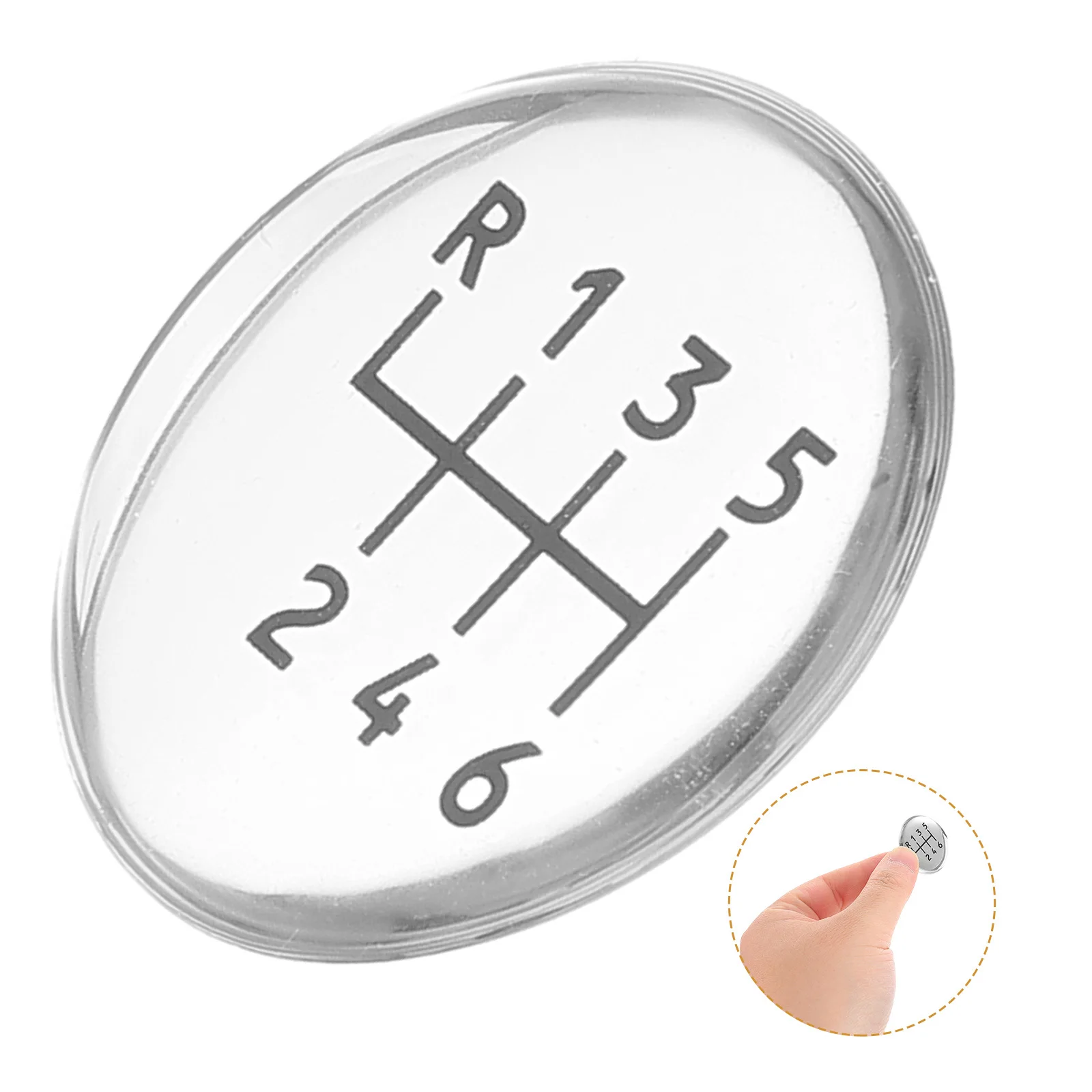 

Universal Manual Transmission Shift Sticker Round Gear Knob Decal Car Accessories Manual Gear Shift Bumper Sticker for Car
