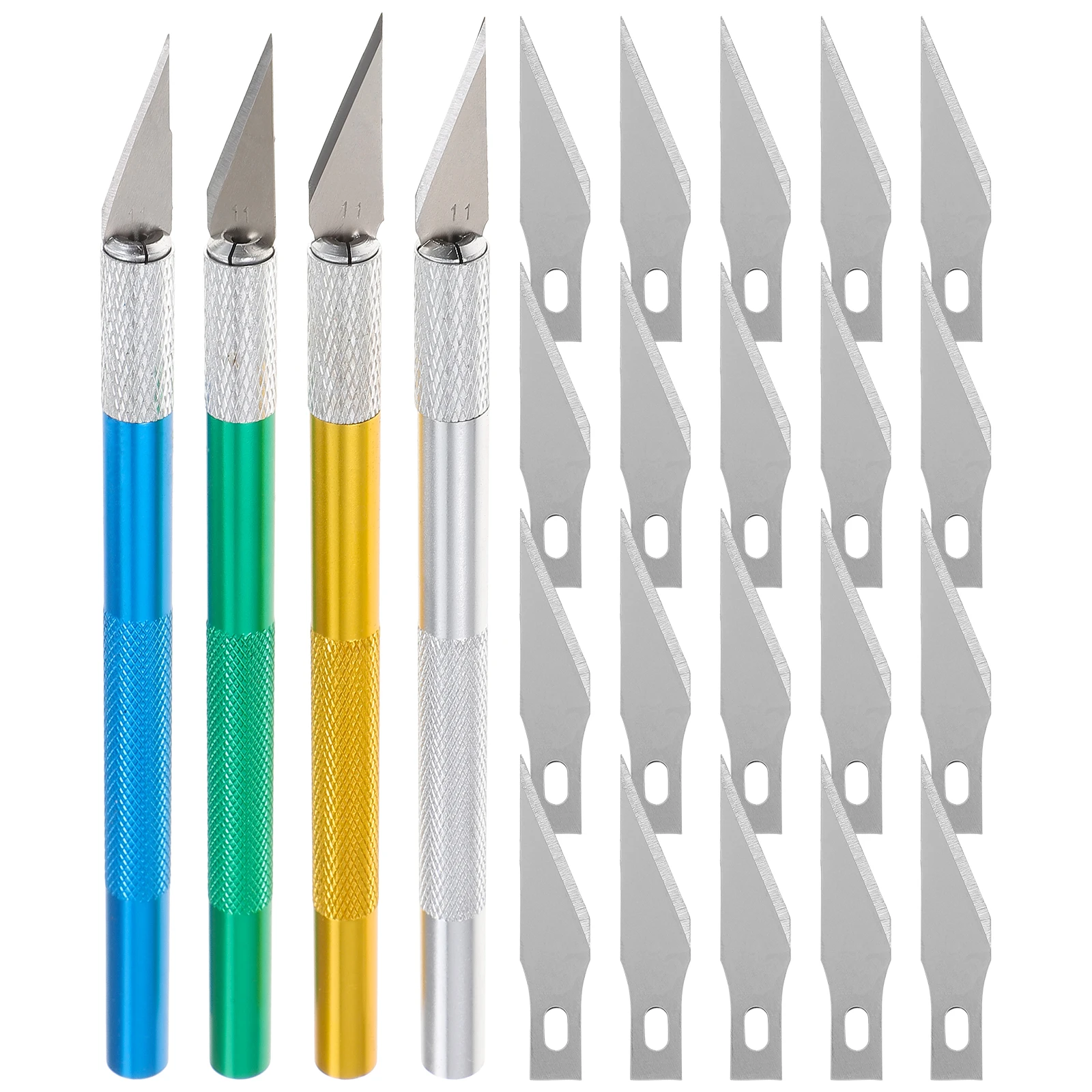 

4 set Hobby Knives Set Replacement Blades Precision Craft Cutting Tool For Art Scrapbooking Stencil Paper Vinyl Wood