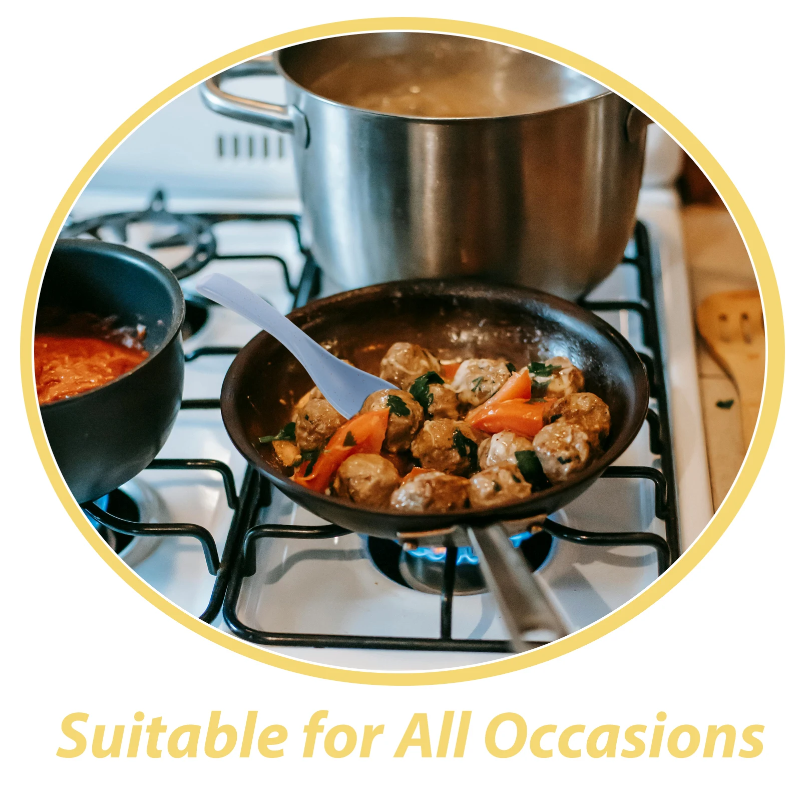 4 قطعة ملعقة قش القمح-مقابض ملونة غير قابلة للانزلاق للأطفال تغذية ذاتية أدوات مائدة بلاستيكية محمولة للسفر #2