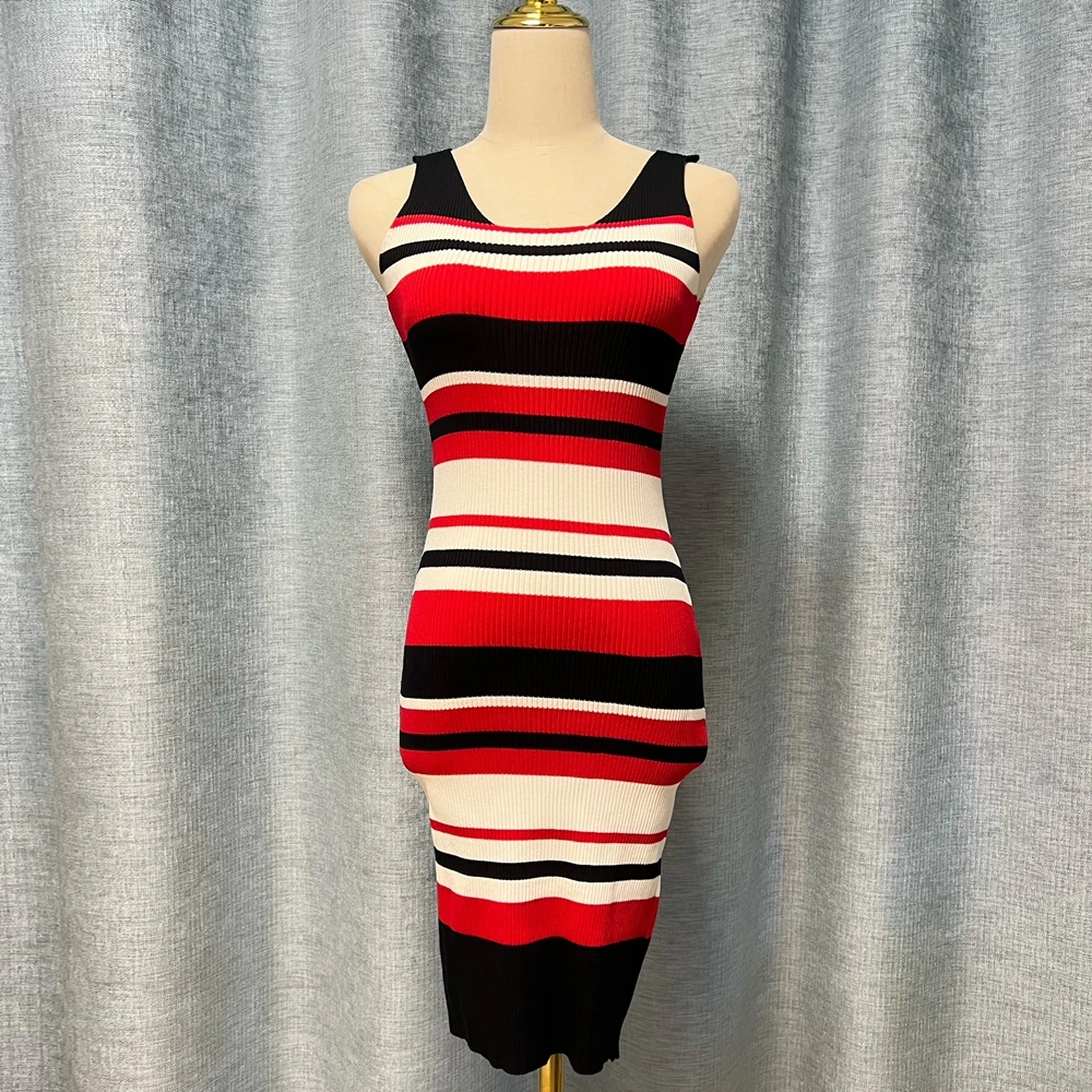 YuooMuoo شيك موضة مثير حزمة الوركين محبوك فستان قصير 2026 جديد الصيف المشارب أكمام Bodycon تانك فستان حفلة Vestidos