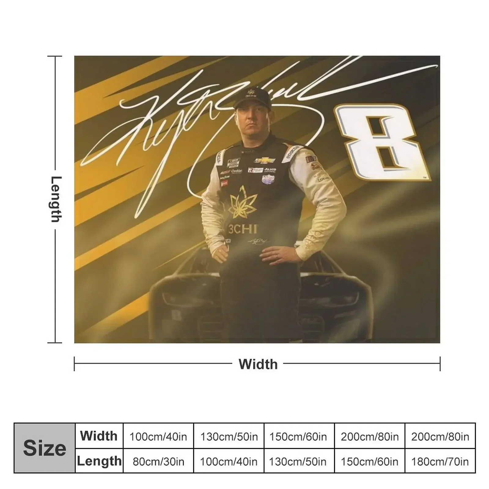 kyle busch Throw Blanket halloween Blankets For Bed Hairys Blankets