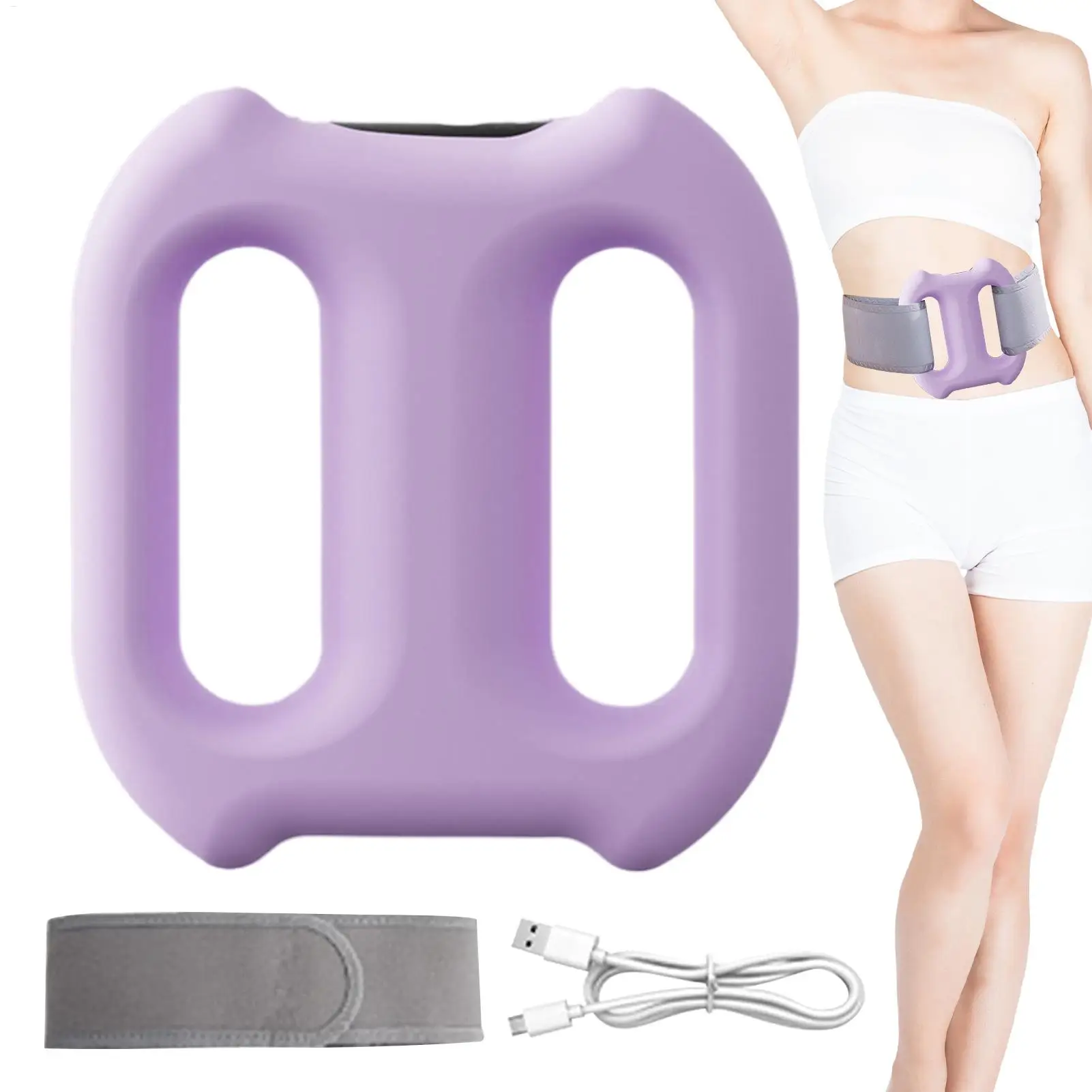 

5-Speed Electric Fascia Ring Massager Full Body Slimming Deep Tissue Vibration Massage with Belt for Muscle Relaxation Legs