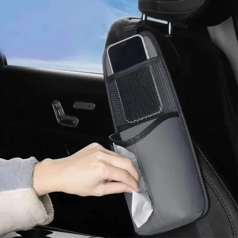 

1PC Convenient Car Seating Storage Bag with Mesh and Zipperd Pockets for General purpose