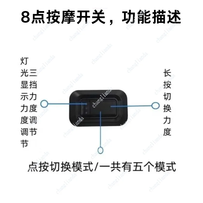 12-Point Pneumatic Car Massage Cushion Adjustable Lumbar Air Pressure Pad Long Drive Auto Interior Accessory