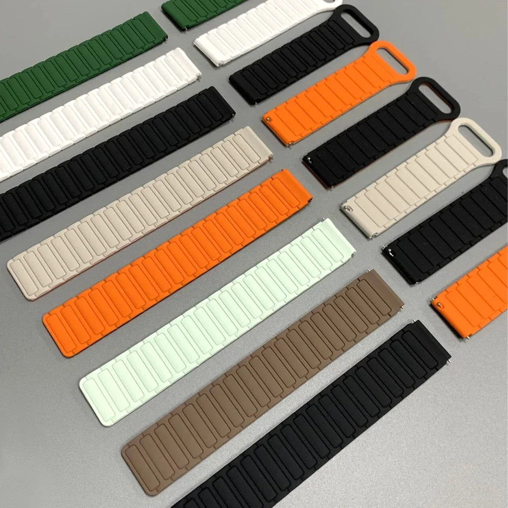 COROS PACE 3、APEX 2 Pro/APEX 46mm/PACE 2/APEX 42mm対応 スポーツシリコンバンド マグネットループブレスレット 20mm/22mm