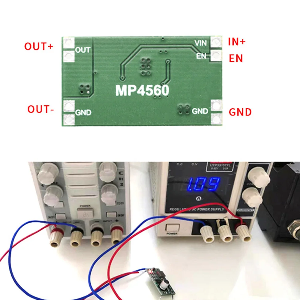 2A DC-DC MP4560 Step-down Stabilized Voltage Power Supply Module 6-55V to 3-16V Voltage Adjustable Buck Power Board