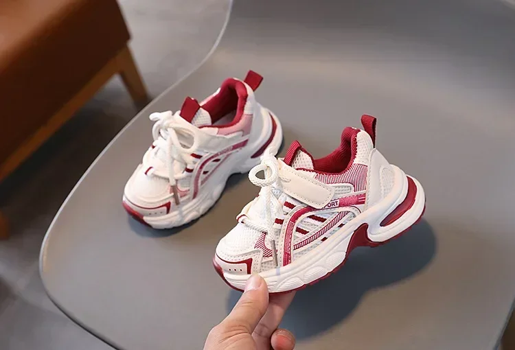 Kinder-Sneaker für Mädchen, Schulschuhe, Freizeitschuhe für Jungen, Frühling/Herbst, vielseitige Kindersneaker, atmungsaktive Mesh-Schuhe – Detail 5