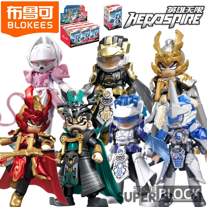 

Строительный блок Blokees, человек Herospire Starlight Edition, глава 7, подвижная модель персонажа аниме, коллекция игрушек, подарок
