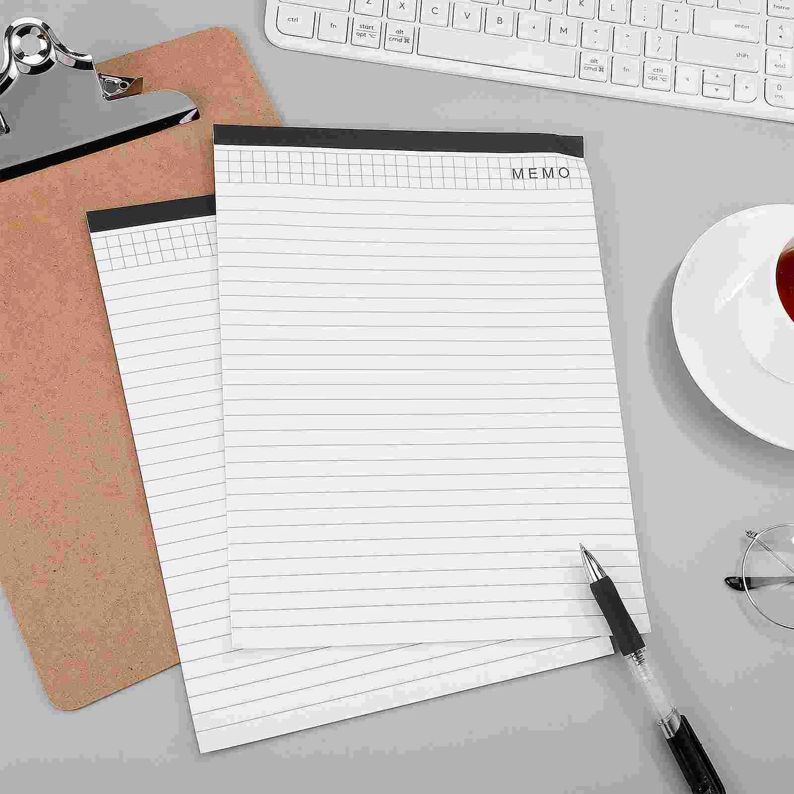 Work Notebook Paper Tear-off Memo Pad The Pads Portable Letter Size Notepads White