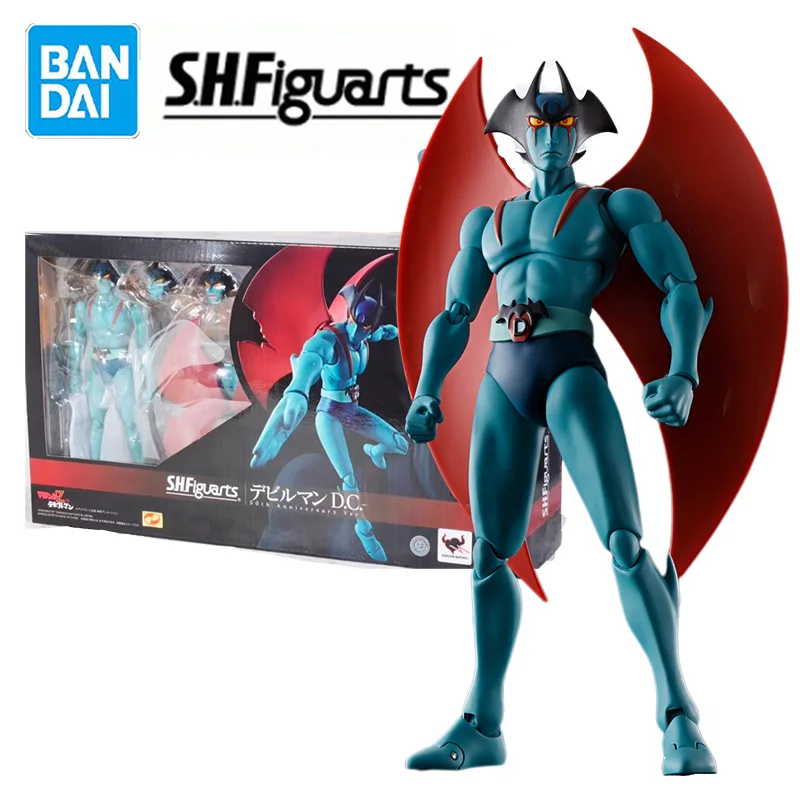 In Stock Bandai S.H.Figuarts SHF DevilMan 50th Anniversary Model Kit Anime Action Fighter Finished Model PVC Gift for Children