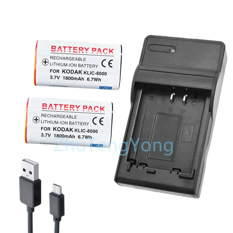 Batteria Ricaricabile Per Kodak K8000 KLIC-8000 K7600-C Z8612 Is Z1485 Is Z1085 Is Z1015 Is Z1012 Is Z885 Z812 Is Z712 Is Z612 Is