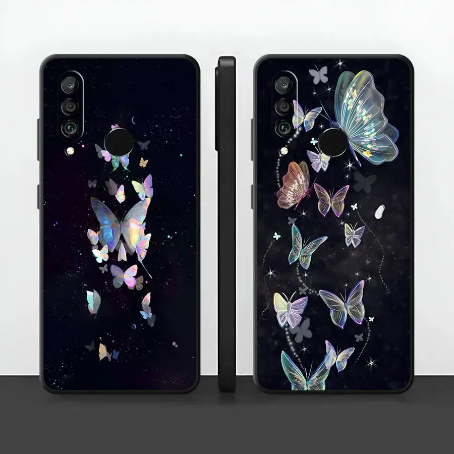 Funda Phone Cover Case for Huawei P30 P20 Pro P Smart 2019 P20 Lite 2018 P20 P40 Lite Cosmic Butterflies